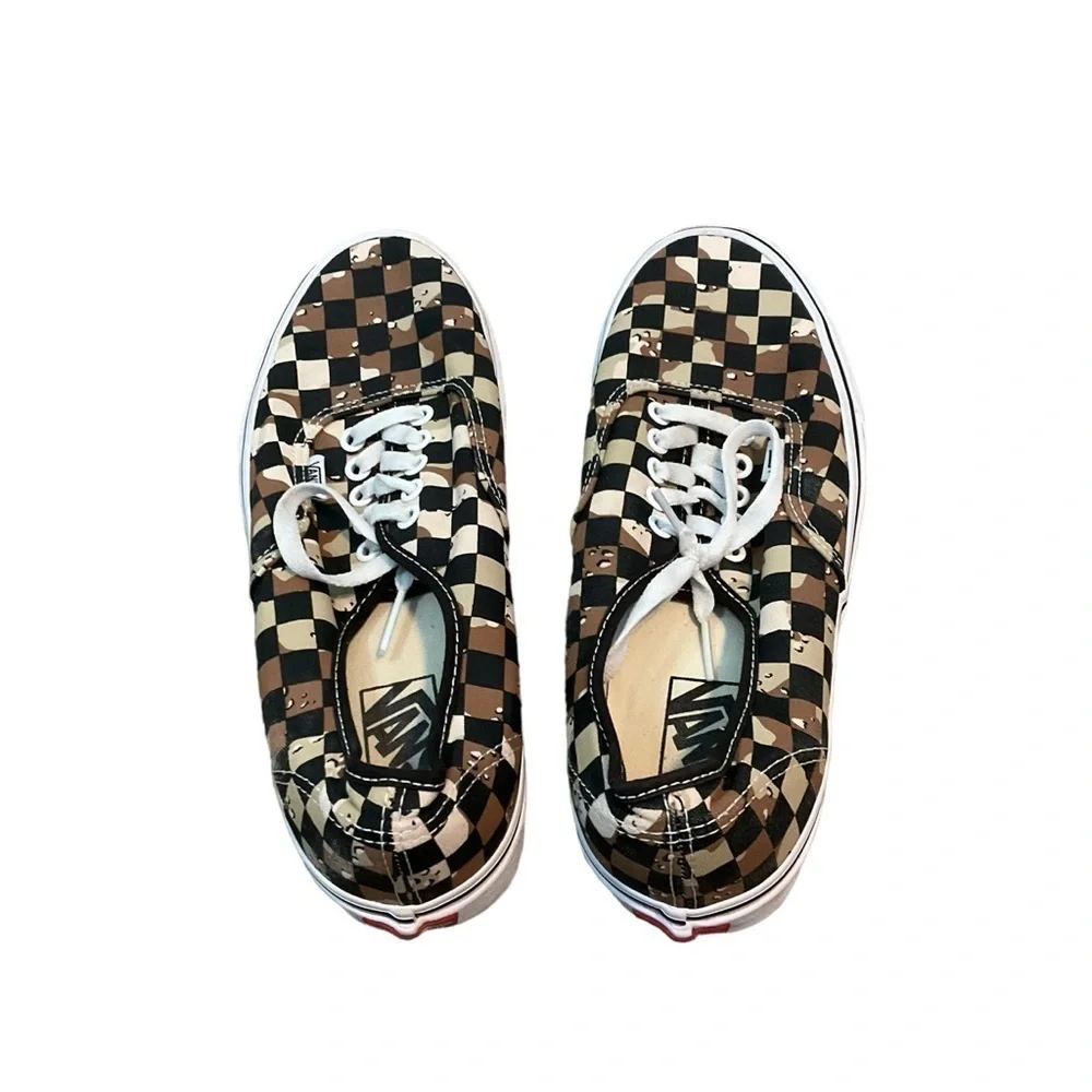 Vans Desert Camo Checkerboard Low Skate Trainers Sneakers Men’s Sz 8